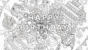 Happy Birthday Coloring Pages for Adults 25 Free Printable Happy Birthday Coloring Pages