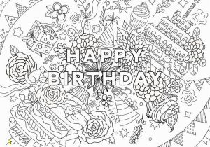 Happy Birthday Coloring Pages for Adults 25 Free Printable Happy Birthday Coloring Pages