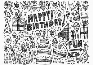 Happy Birthday Coloring Pages for Adults B Wp Content 2019 08