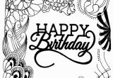 Happy Birthday Coloring Pages for Adults Coloring Pages Kids Happy Birthday Adult Coloring Pages