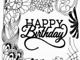 Happy Birthday Coloring Pages for Adults Coloring Pages Kids Happy Birthday Adult Coloring Pages