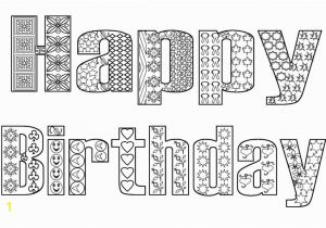 Happy Birthday Coloring Pages for Adults the top 23 Ideas About Happy Birthday Coloring Pages for
