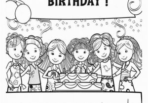 Happy Birthday Coloring Pages for Girls Free 20 Coloring Pages In Ai for Girls In Psd