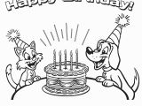 Happy Birthday Coloring Pages Printable Free Free Printable Happy Birthday Coloring Pages for Kids