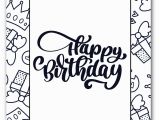 Happy Birthday Coloring Pages Printable Free Free Printable Happy Birthday Coloring Sheets Sarah Titus