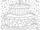 Happy Birthday Coloring Pages Printable Free Happy Birthday Coloring Page Coloring Pages for Kids