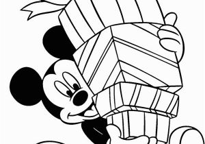 Happy Birthday Mickey Mouse Coloring Pages Mickey Mouse and Happy Birthday Presents Coloring Page