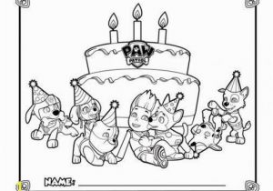 Happy Birthday Paw Patrol Coloring Pages Happy Birthday From Paw Patrol Coloring Page Printable