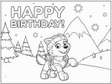 Happy Birthday Paw Patrol Coloring Pages Paw Patrol Birthday