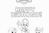 Happy Birthday Paw Patrol Coloring Pages Paw Patrol Happy Birthday Coloring Page In 2020
