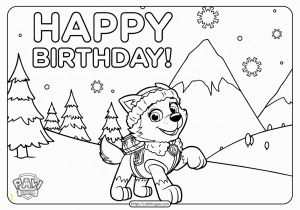 Happy Birthday Paw Patrol Coloring Pages Paw Patrol Printable Birthday Coloring Pages