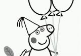 Happy Birthday Peppa Pig Coloring Pages Peppa Pig Birthday Coloring Page