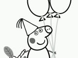 Happy Birthday Peppa Pig Coloring Pages Peppa Pig Birthday Coloring Page