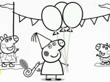 Happy Birthday Peppa Pig Coloring Pages Peppa Pig Happy Birthday Coloring Page Mitraland