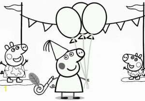 Happy Birthday Peppa Pig Coloring Pages Peppa Pig Happy Birthday Coloring Page Mitraland