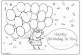 Happy Birthday Peppa Pig Coloring Pages Peppa Pig Happy Birthday Coloring Page