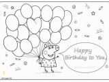 Happy Birthday Peppa Pig Coloring Pages Peppa Pig Happy Birthday Coloring Page