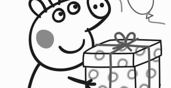 Happy Birthday Peppa Pig Coloring Pages Peppa Pig Happy Birthday Coloring Pages