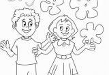 Happy Kids Coloring Pages Colouring for Childrens Day – Pusat Hobi