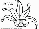 Happy Mardi Gras Coloring Pages Mardi Gras Coloring Pages Masks Mask Happy Free Printable