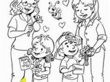 Happy Mothers Day 2018 Coloring Pages Printable Happy Mother and Daughter In the Park Coloring Pages