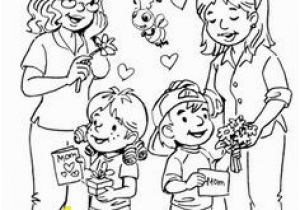 Happy Mothers Day 2018 Coloring Pages Printable Happy Mother and Daughter In the Park Coloring Pages