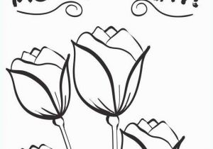 Happy Mothers Day Coloring Pages Roses Easy Violet Flower Coloring Page for Preschool Ideas Free Mothers