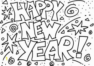 Happy New Year 2018 Coloring Pages Color Print 13 Line Coloring