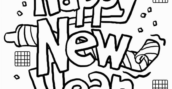 Happy New Year Coloring Pages for toddlers Free Printable New Years Coloring Pages for Kids