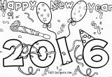 Happy New Year Coloring Pages for toddlers Happy New Year 2016 Printable Coloring Pages Free