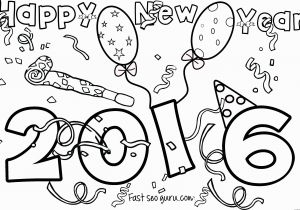 Happy New Year Coloring Pages for toddlers Happy New Year 2016 Printable Coloring Pages Free