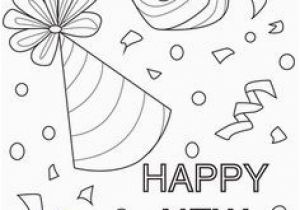 Happy New Year Coloring Pages Happy New Year Party Hats Coloring Page Church Stuff
