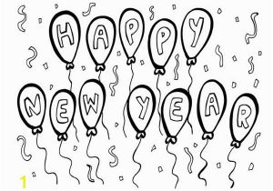 Happy New Year Coloring Pages Preschool Happy New Year Coloring Pages to Print