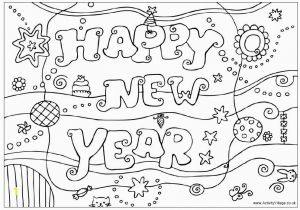 Happy New Year Coloring Pages Preschool Happy New Year Coloring Pages to Print