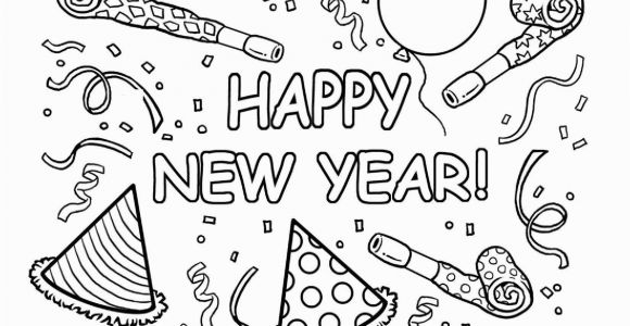 Happy New Year Coloring Pages Printable Happy New Year Printable Coloring Pages Printable