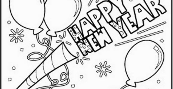 Happy New Year Coloring Pages to Print Happy New Year to Download Coloring Pages Printable