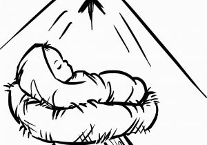 Happy New Year Colouring Pages Baby Jesus Krippen Szene Kostenloses Stock Bild Public