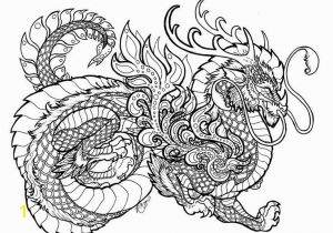 Hard Coloring Pages Of Dragons Dragon Coloring Pages for Adults Printable