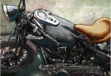Harley Davidson Motorcycle Wall Murals Canvas Wall Art Painting Design for Harley Davidson Bikers