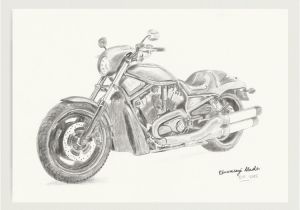 Harley Davidson Motorcycle Wall Murals Harley Davidson Fat Boy Pencil Drawing