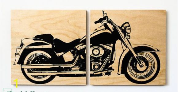 Harley Davidson Motorcycle Wall Murals Harley Davidson softail Motorcycle Wall Art Harley Print
