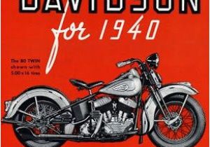 Harley Davidson Wall Mural Shop 1940 Harley Davidson Ad Cars and Motorcycles