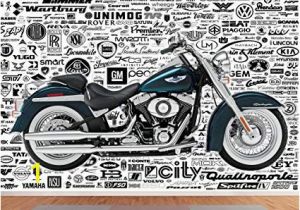 Harley Davidson Wall Mural Shop 999store Indian Wallpaper Harley Davidson Bike Textured