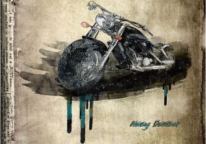 Harley Davidson Wall Murals Harley Davidson Digital Art by Svetlana Sewell