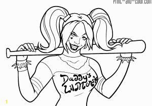 Harley Quinn Coloring Pages Printable Harley Quinn Coloring Pages