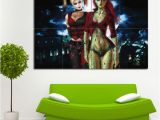 Harley Quinn Wall Mural Riesen Poster Kunstdrücke Und Wandtatoo at Art2