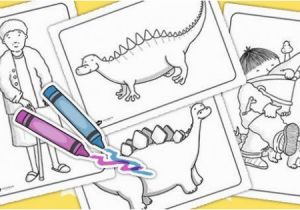 Harry and His Bucketful Of Dinosaurs Coloring Pages Harry and His Bucketful Dinosaurs Free Colouring Pages