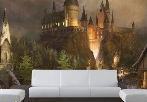 Harry Potter Castle Wall Mural Wizards Castle Wall Mural Sticker Wallpaper by Pulaton