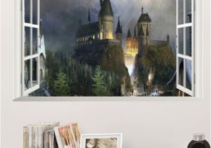 Harry Potter Full Wall Mural Harry Potter Poster 3d Window Decor Hogwarts Decorative Wall