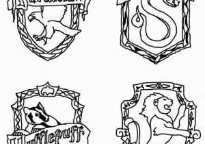 Harry Potter House Crests Coloring Pages Harry Potter House Crest Coloring Page